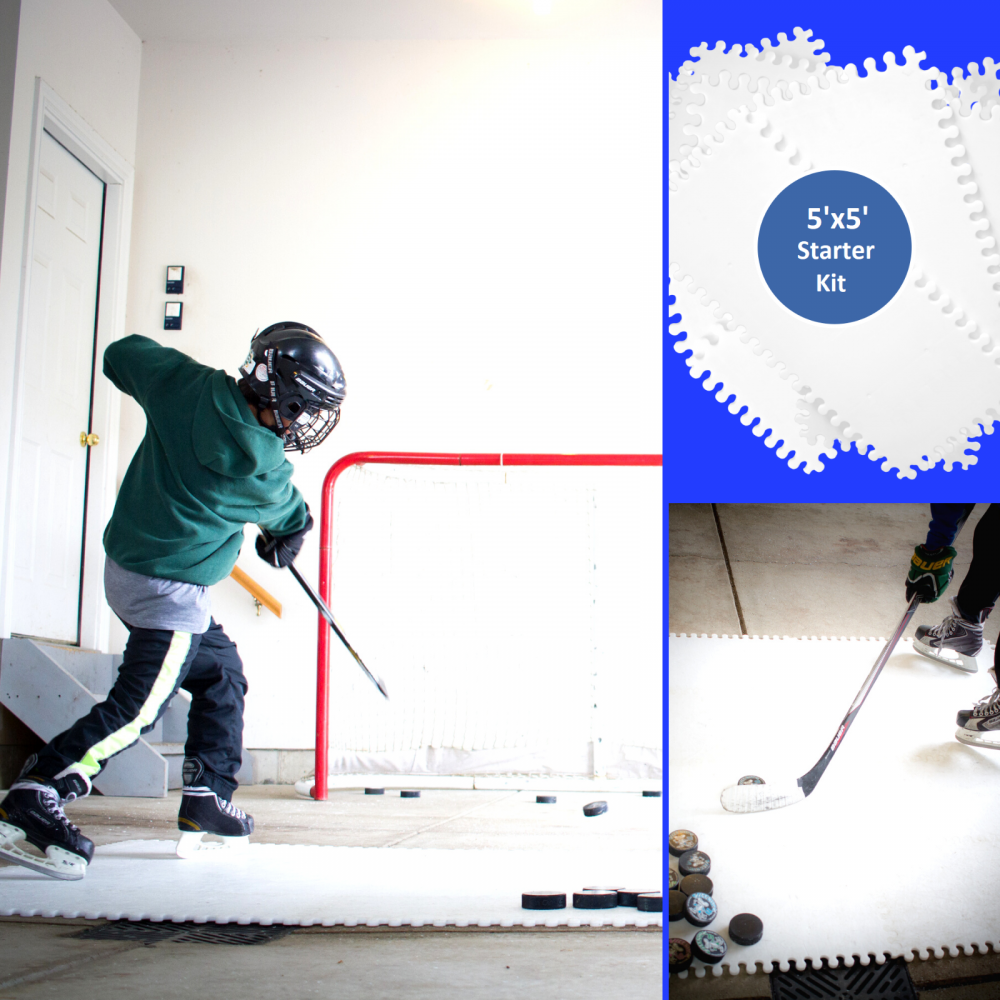 Skate Anytime Starter Kit 5'x5' Synthetic Ice For Hockey