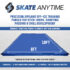 Precision Dryland Hockey Tiles – Passing Lane Zone (20 panels, 60 sq ft) – Non-Skateable Off-Ice Training Panels for Shooting, Passing & Stickhandling – Expandable - Blue